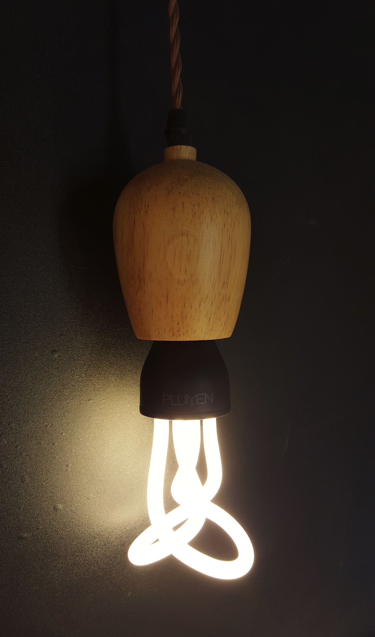 Light Color Wood Bulb Holder - Three Cubes Lightings (Singapore)