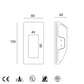 Akiya Frameless Wall Light Fitting(1 W Cree LED) - Three Cubes Lightings (Singapore)