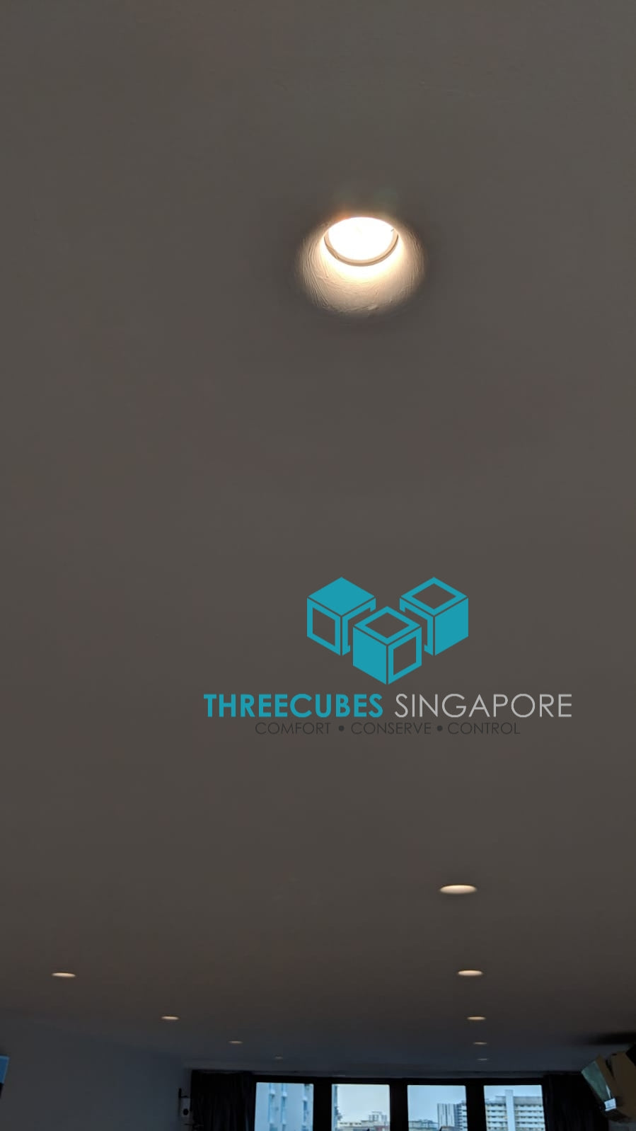 Akiya Curve Frameless Spotlight Round Fitting(GU10/MR16) - Three Cubes Lightings (Singapore)