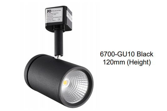 Track Lights GU10 Fitting SMARTLUX 6700 (LED Bulbs and track sold separately) with PHILIPS LED