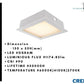 Smart LUX Tri-colour Downlight (Square)