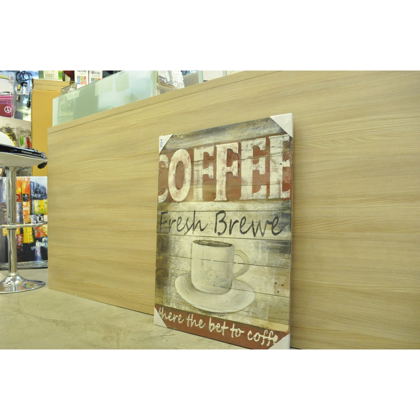 Painted Wood- Fresh Brewe - Three Cubes Lightings (Singapore)