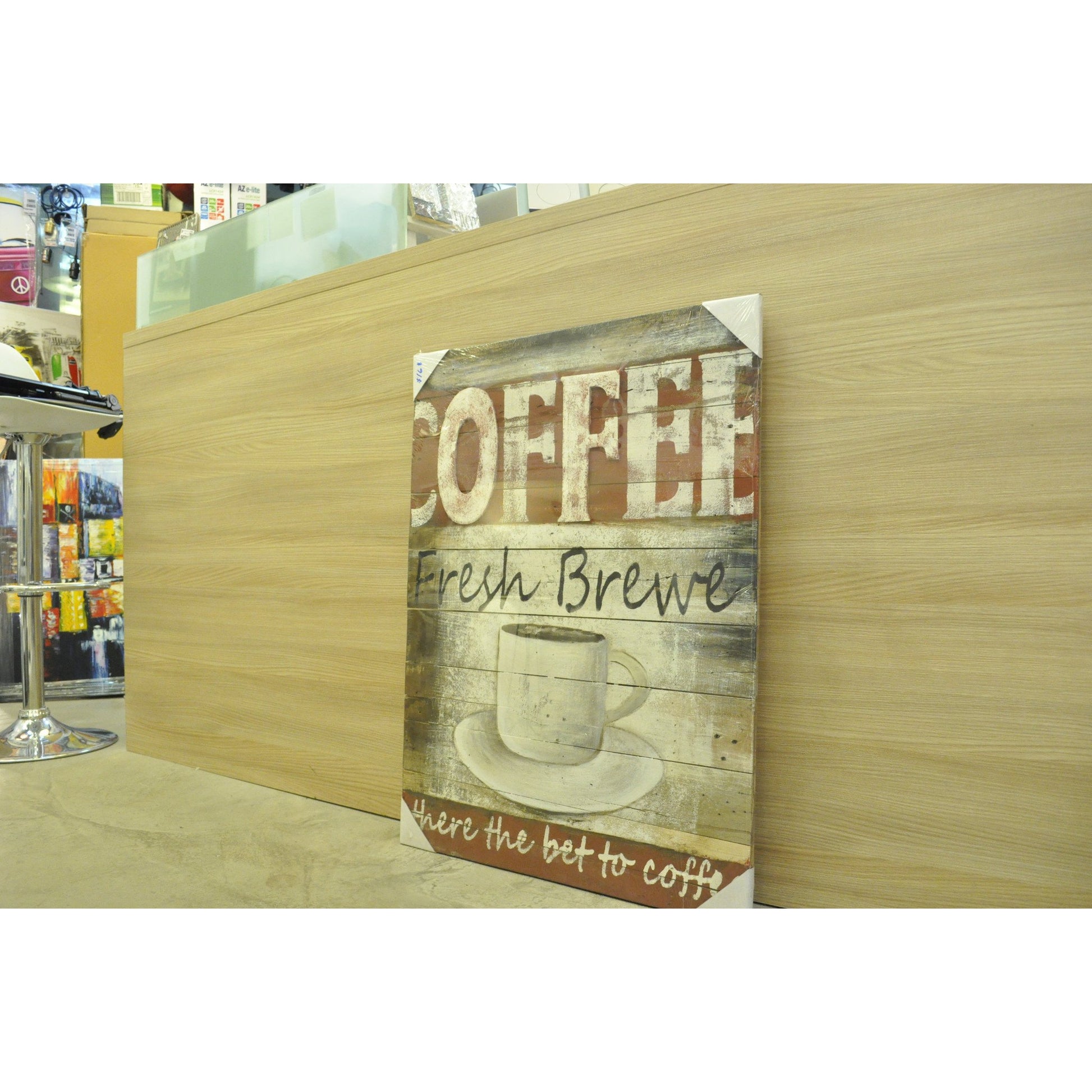 Painted Wood- Fresh Brewe - Three Cubes Lightings (Singapore)