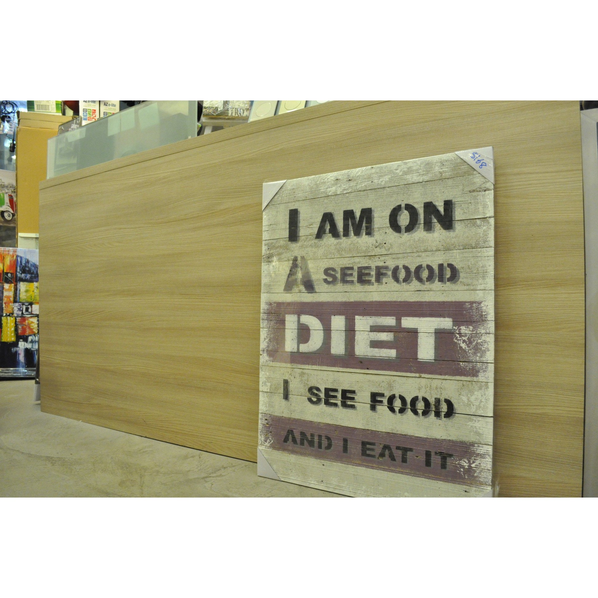 Painted Wood- Diet - Three Cubes Lightings (Singapore)