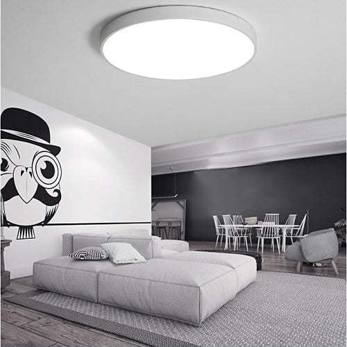 LED Elemental Round Ceiling Lamp (ultra slim) - Three Cubes Lightings (Singapore)