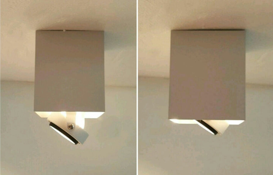 Square Surface Mount Box Adjustable Downlights (GU10) - Three Cubes Lightings (Singapore)