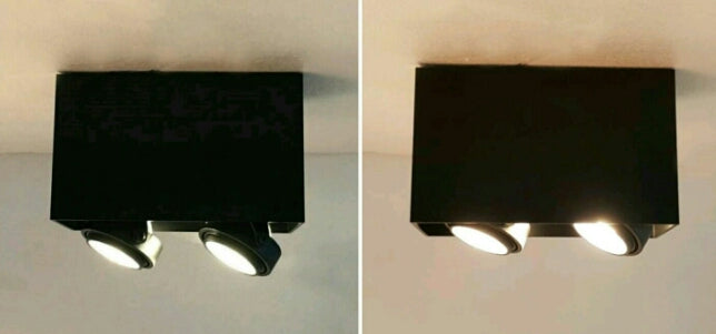 Square Surface Mount Box Adjustable Downlights (GU10) - Three Cubes Lightings (Singapore)