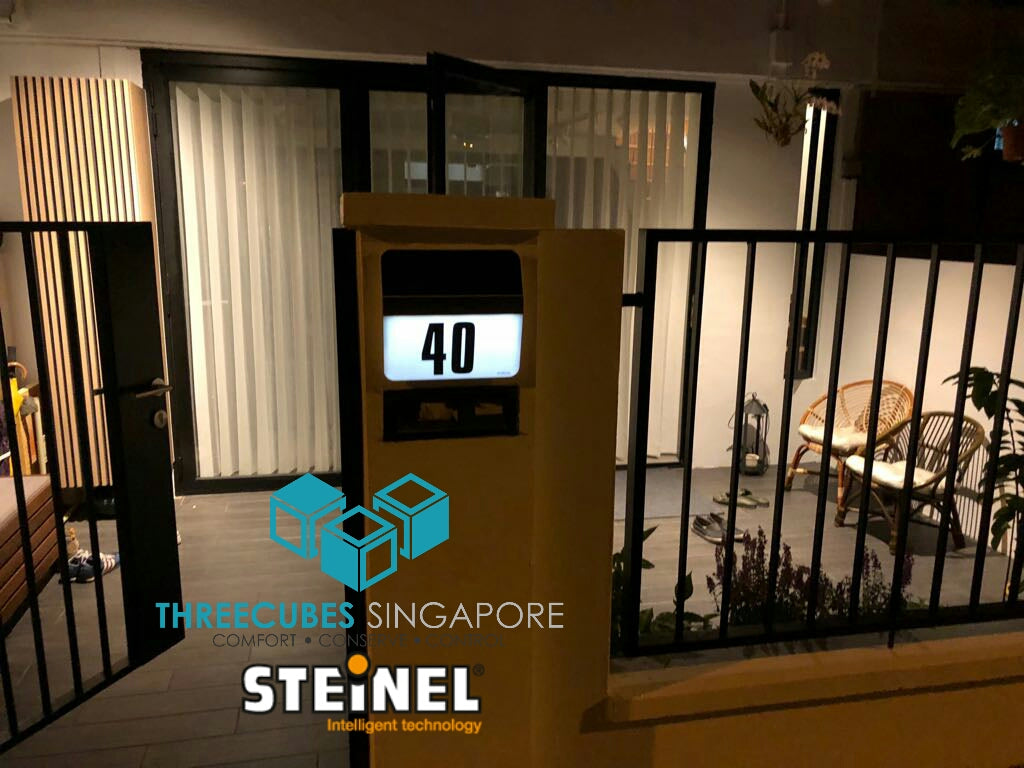 Steinel X-Solar LH-N Number Sign (SOLAR) - Three Cubes Lightings (Singapore)