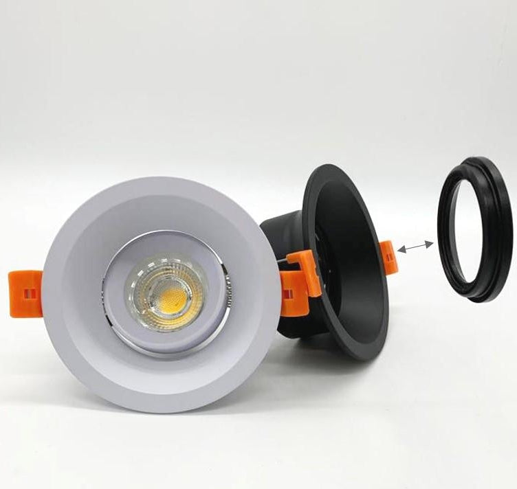 Round Single recessed spot light holder(Concave) - Three Cubes Lightings (Singapore)