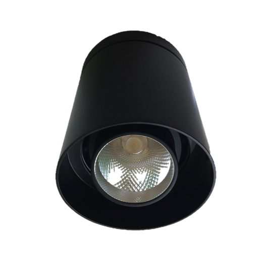 LED Black Round Surface Mount Downlights (18W/25W) - Three Cubes Lightings (Singapore)