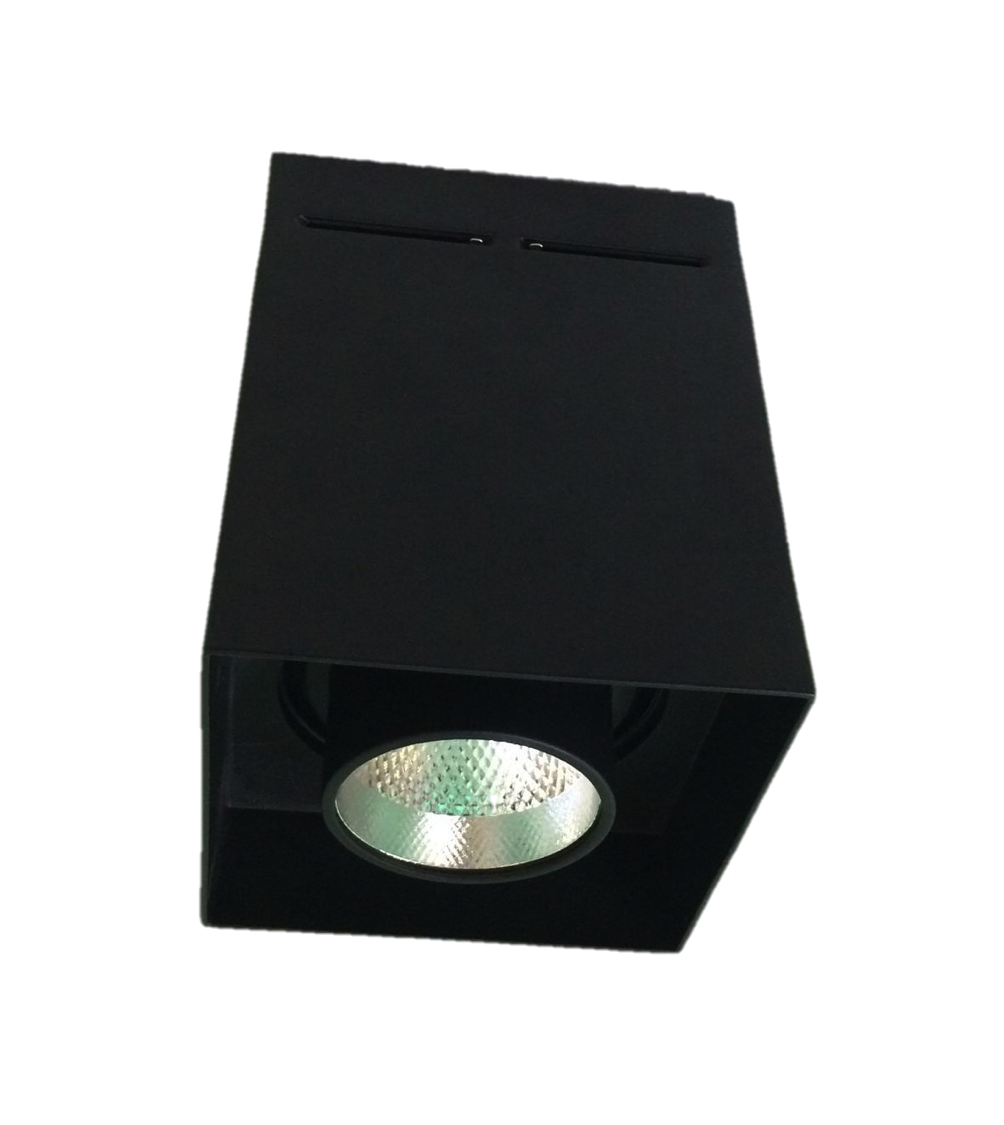 LED Black Square Surface Mount Downlights (18W/25W) - Three Cubes Lightings (Singapore)