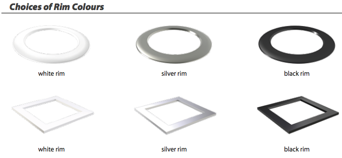 LED Square Downlights (11W Dimmable) AZ E-Lite - Three Cubes Lightings (Singapore)