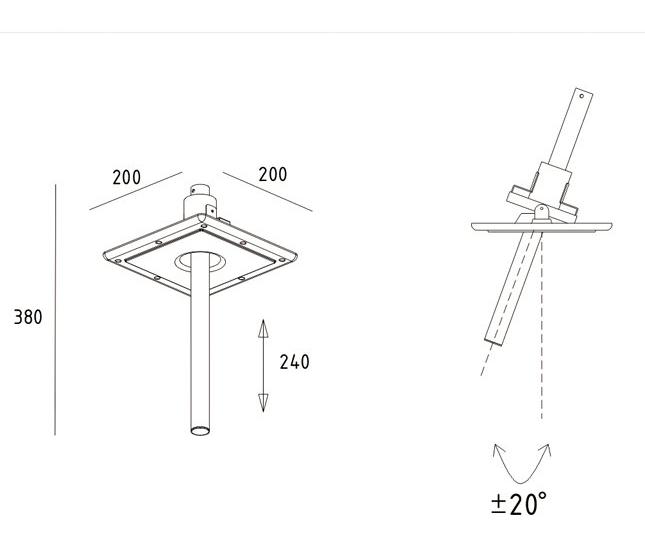 Akiya Frameless LED Light Stick Extend-able (False Ceiling) - Three Cubes Lightings (Singapore)