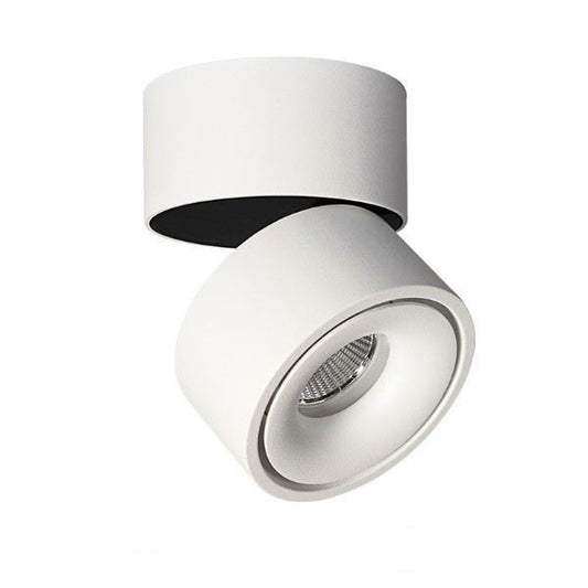 LED Black Round Surface Mount Downlights Tilt-able (8W/13W) - Three Cubes Lightings (Singapore)