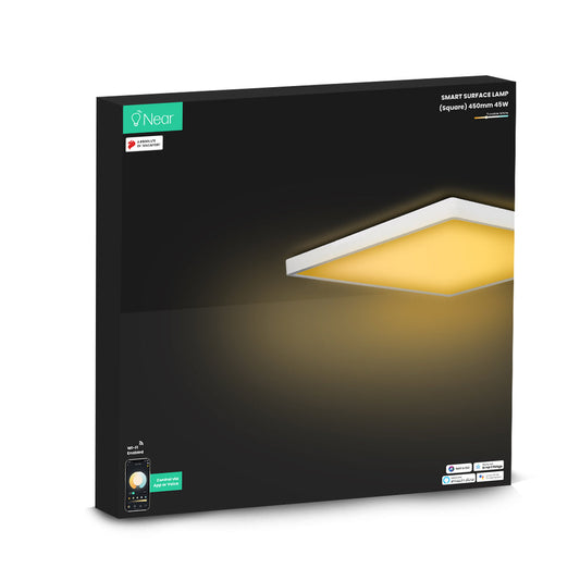 NEAR LED Ceiling Light Smart Wi-Fi, Square, 24W/45W (White to Warm)