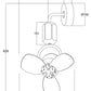 Fanco DONO–16″ Corner Ceiling Fan