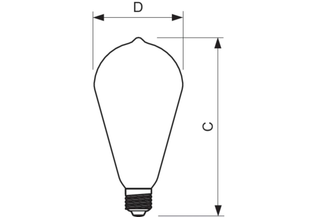 Philips LEDClassic 7-70W ST64 E27 WW CL Dimmable - Three Cubes Lightings (Singapore)