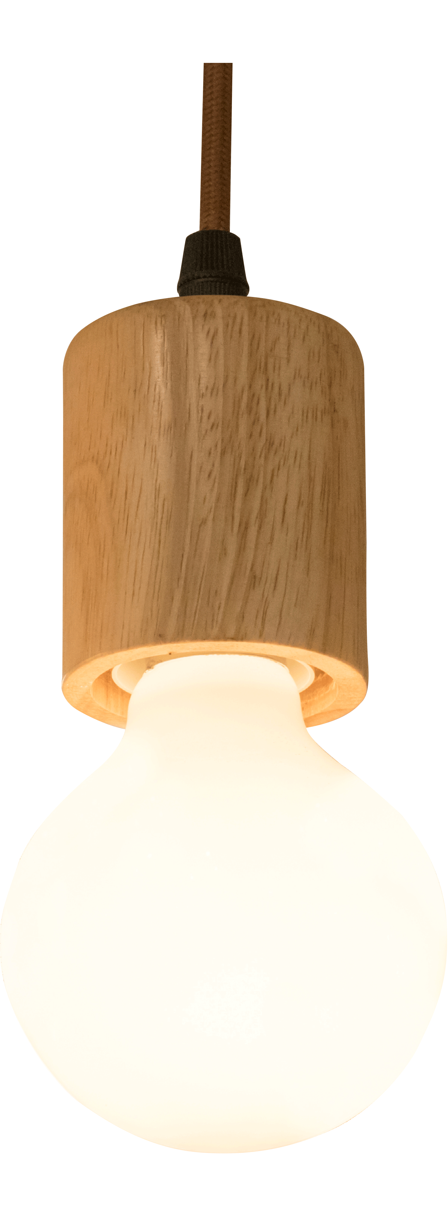 Light Color Wood Bulb Holder - Three Cubes Lightings (Singapore)