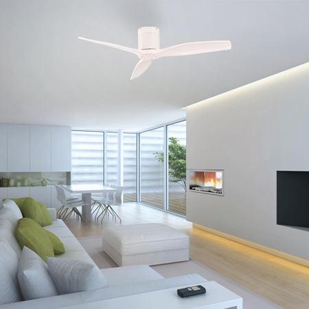FAN Quincy (SPIN) - Pearl White - Three Cubes Lightings (Singapore)