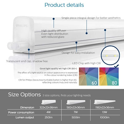 Philips LED T5 Linear Trunkable - Three Cubes Lightings (Singapore)