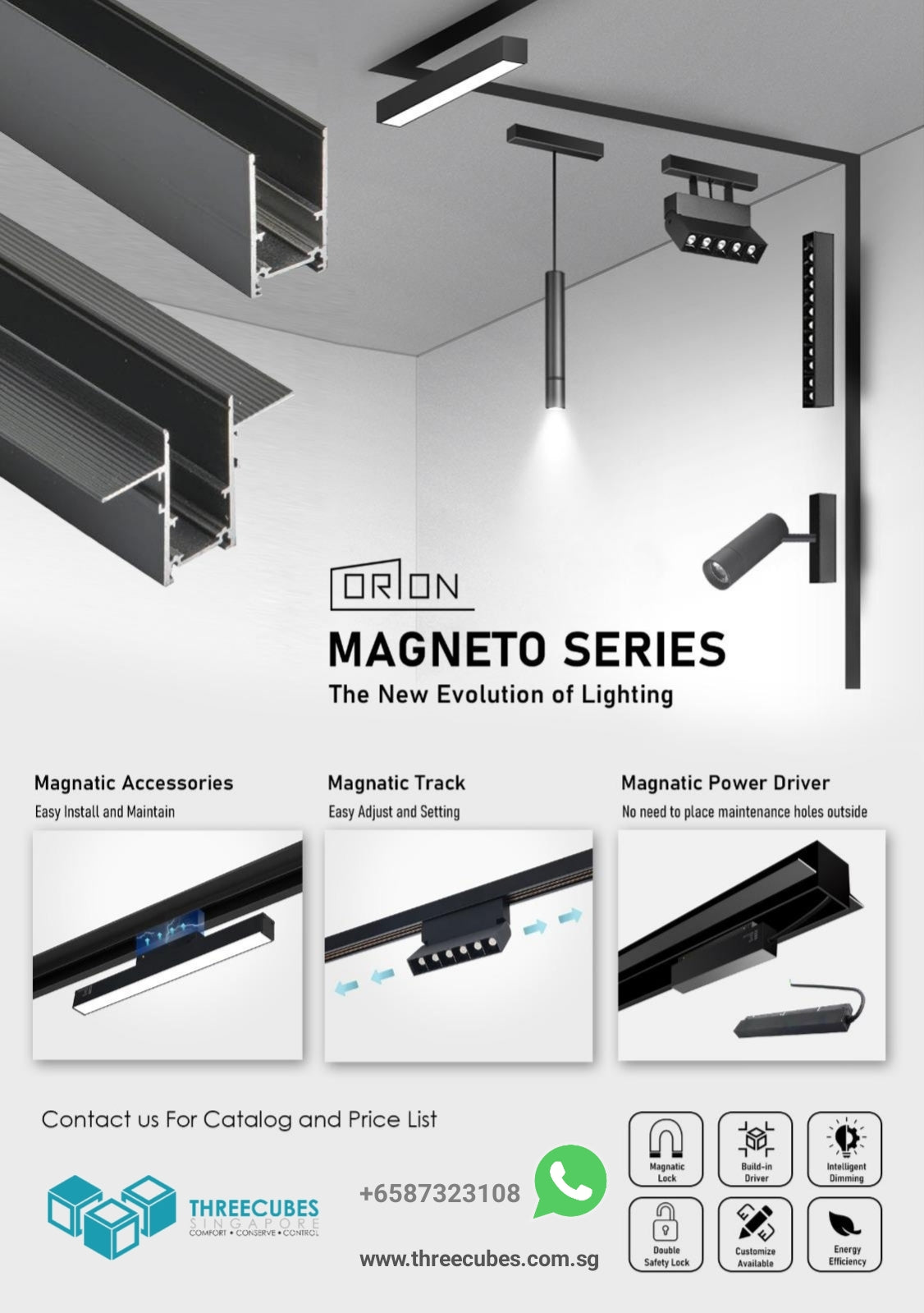 Orion® Magnetic Track System (BLE Version)